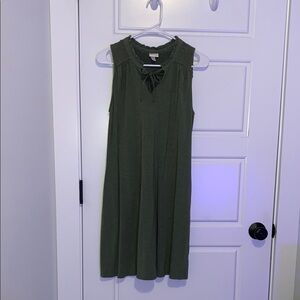 Sleeveless Green Dress
